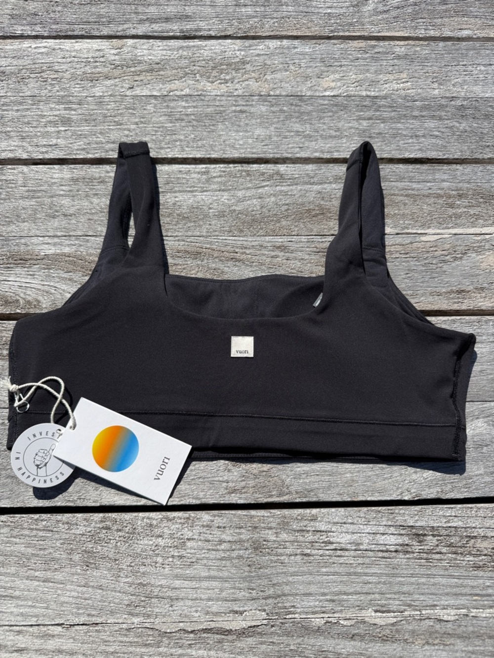 Vuori‎ AllTheForm Women's BlissBlend Form sports Bra size large black NWT